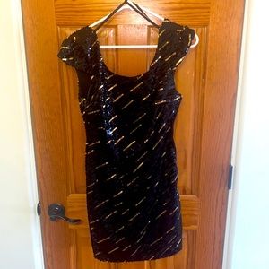 Black cocktail dress